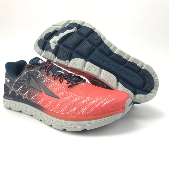 orange running sneakers